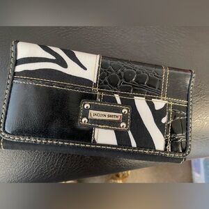 Jaclyn Smith Black Wallet with Card Slots